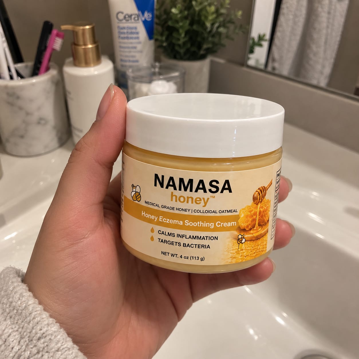 Customer photo review of NAMASA™ Crema de Miel para Eczema