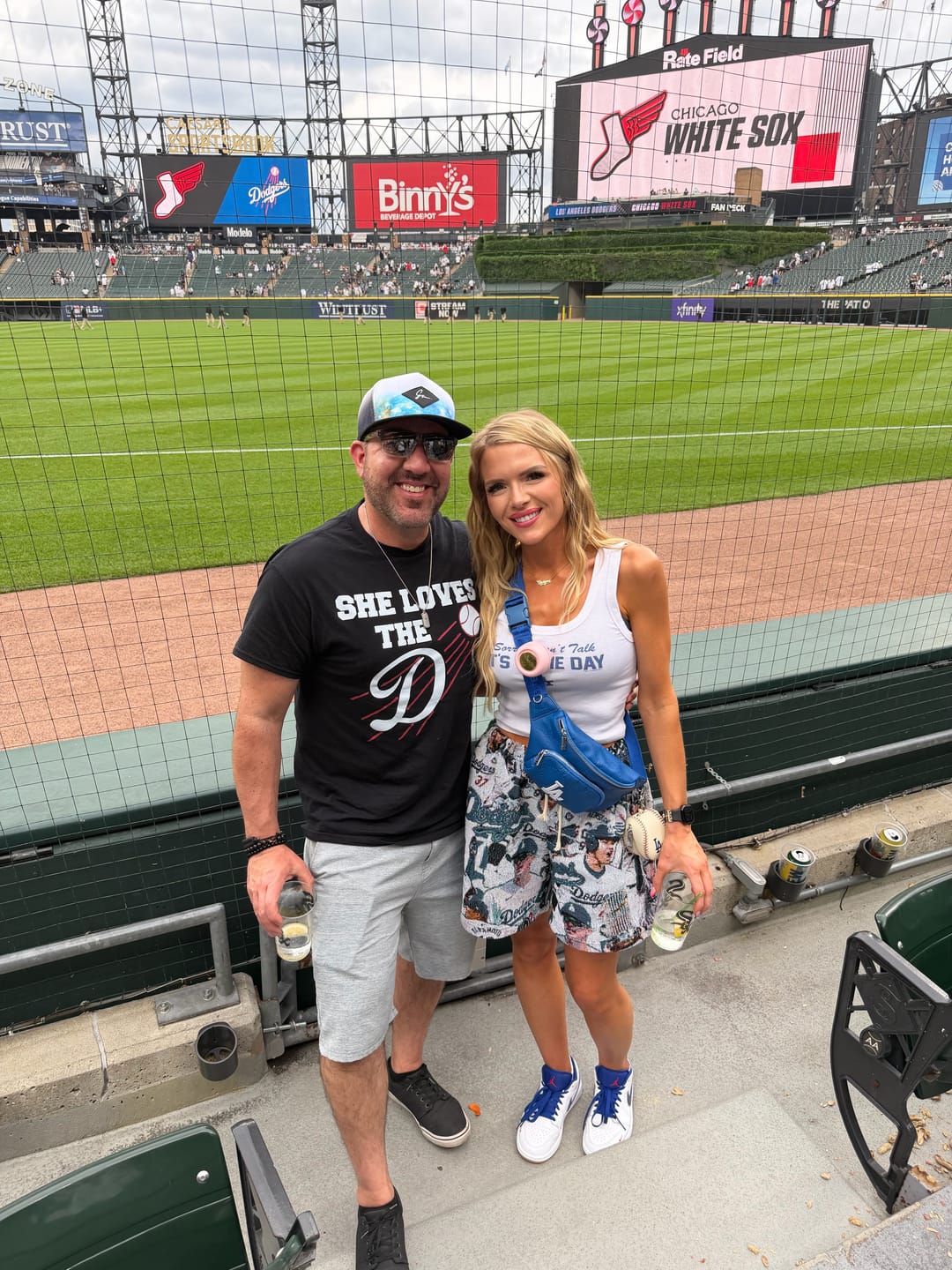 Customer photo review of LA Dodgers Chelsea Freeman Game Day Crop Tank