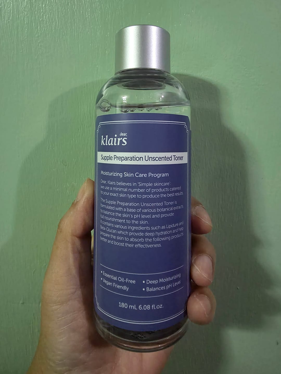 Customer photo review of Supple Preparation Unscented Toner