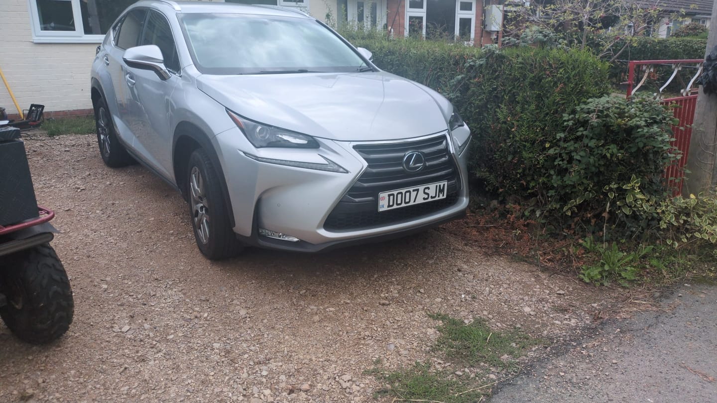Customer photo review of Metal Pressed Number Plate - 520mm x 111mm UK Badge