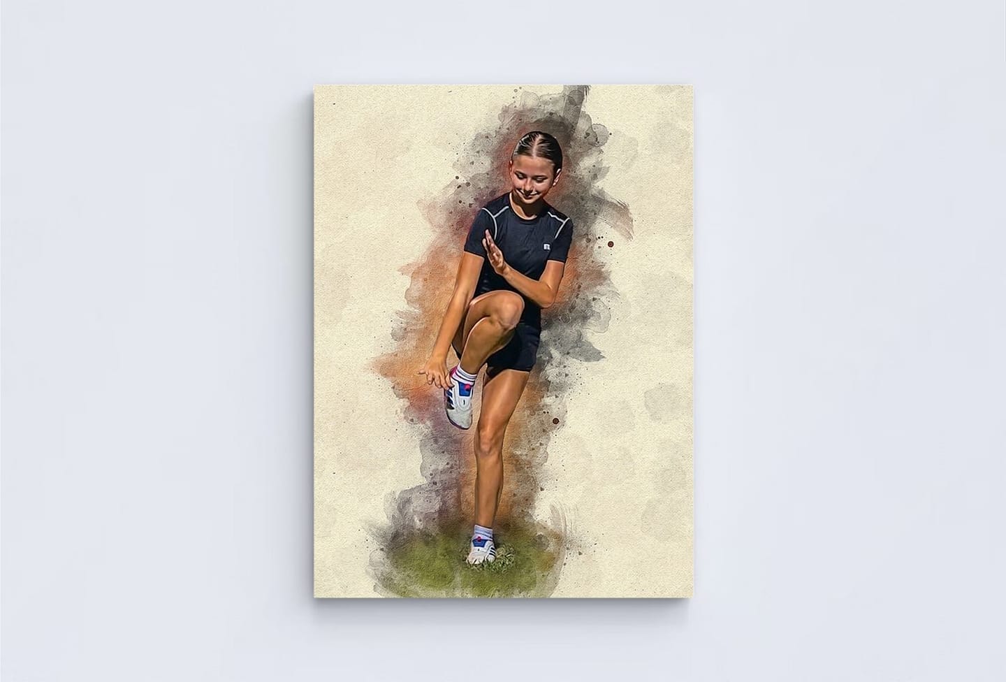 Customer photo review of Personalized Sports photo Painting