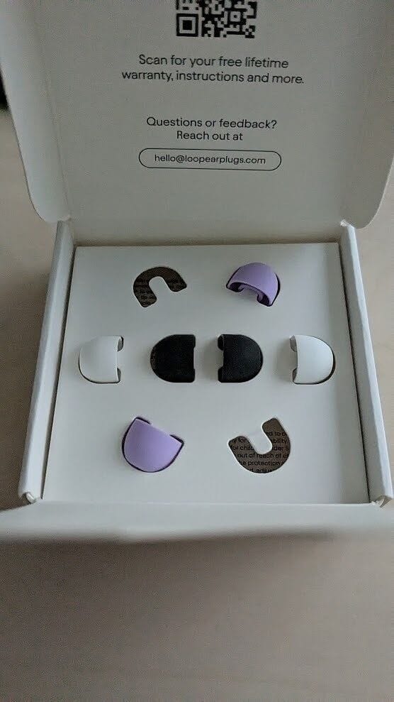 Customer photo review of Loop Quiet™ 2 Ear Tips- Multicolor
