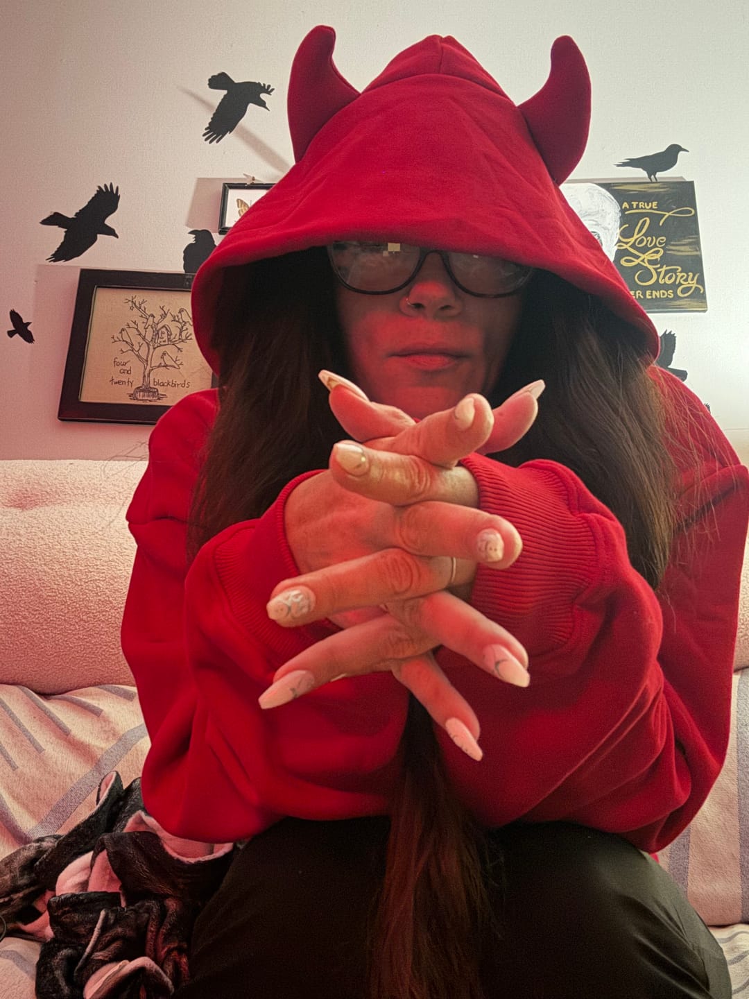 Customer photo review of WAVE DEVIL HOODIE - RED