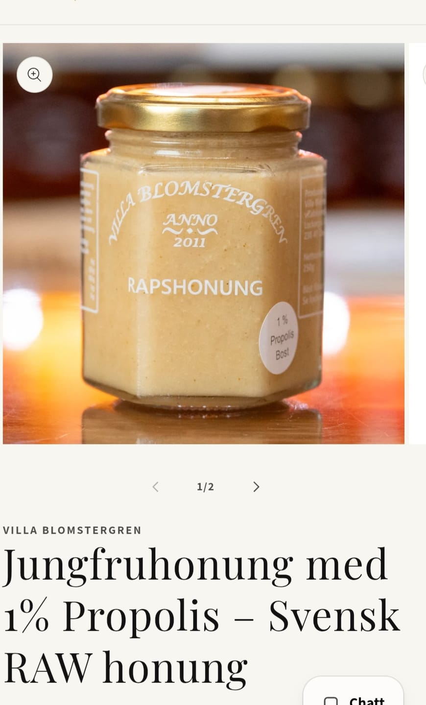 Customer photo review of Jungfruhonung med 1% Propolis – Svensk RAW honung
