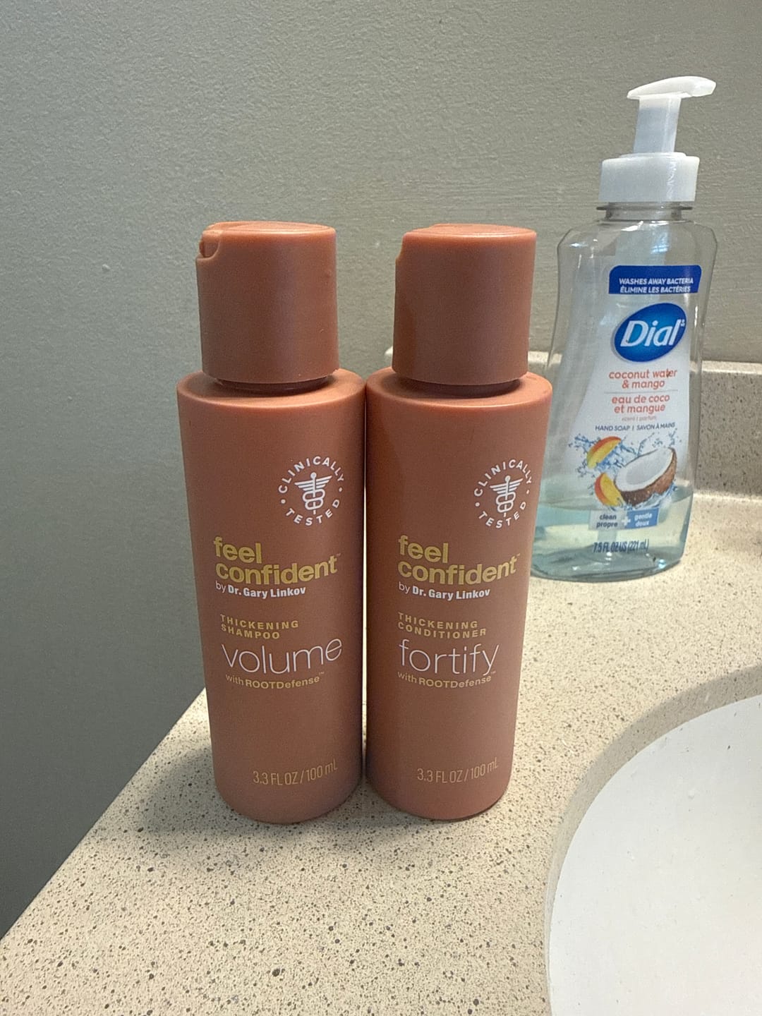 Customer photo review of Hair Thickening Shampoo Travel Size