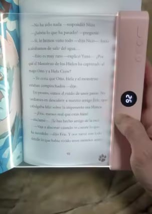 Customer photo review of Luz de Lectura LED 2 en 1 Recargable con Temporizador
