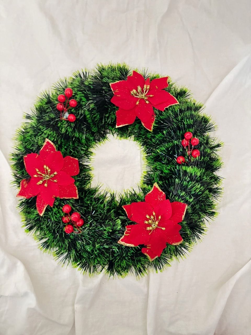 Customer photo review of Guirlanda de Natal Estruturada Decorativa 25cm e 40cm