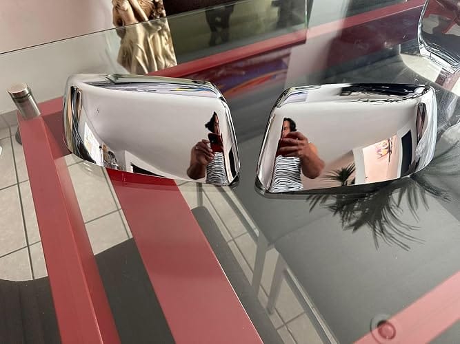 Customer photo review of Chrome Side Mirror Cover Caps Fit for 2015-2019 Chevy Tahoe Suburban GMC Yukon Yukon XL Cadillac Escalade