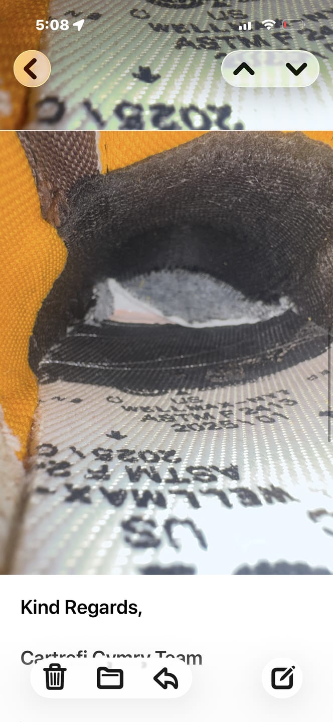 Customer photo review of Exposition 4.5" Safety Boot S3 Pyramid