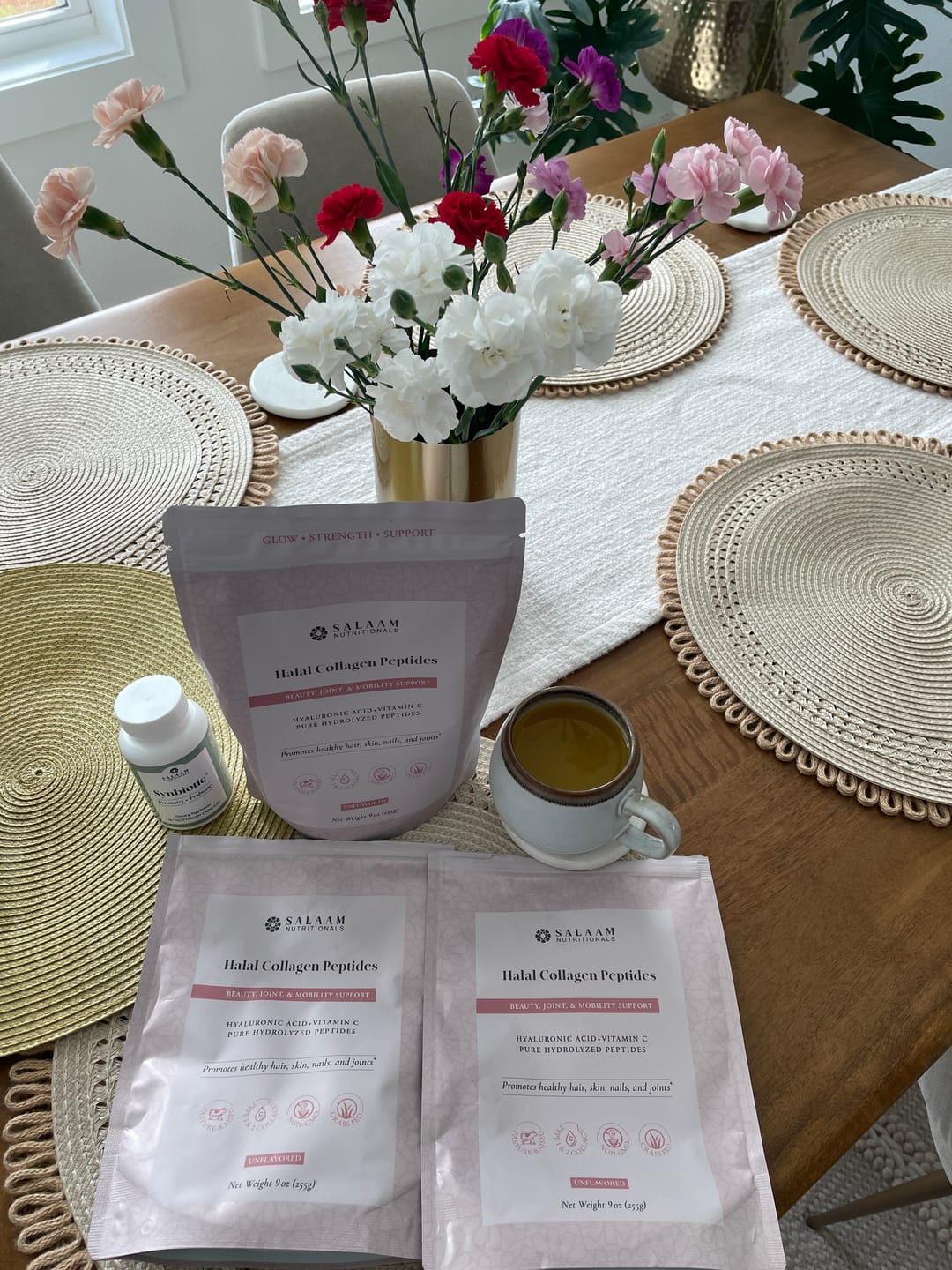 Customer photo review of Pure Halal Collagen Hydrolyzed Peptides Type 1 & 3 Powder - With Vitamin C & Hyaluronic Acid | Salaam Nutritionals