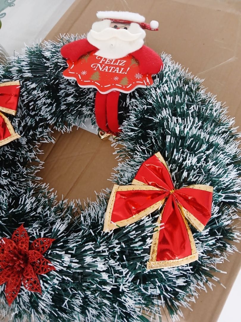 Customer photo review of Guirlanda de Natal Estruturada Decorativa 25cm e 40cm