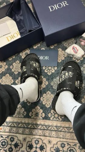 Customer photo review of Dior alpha slides