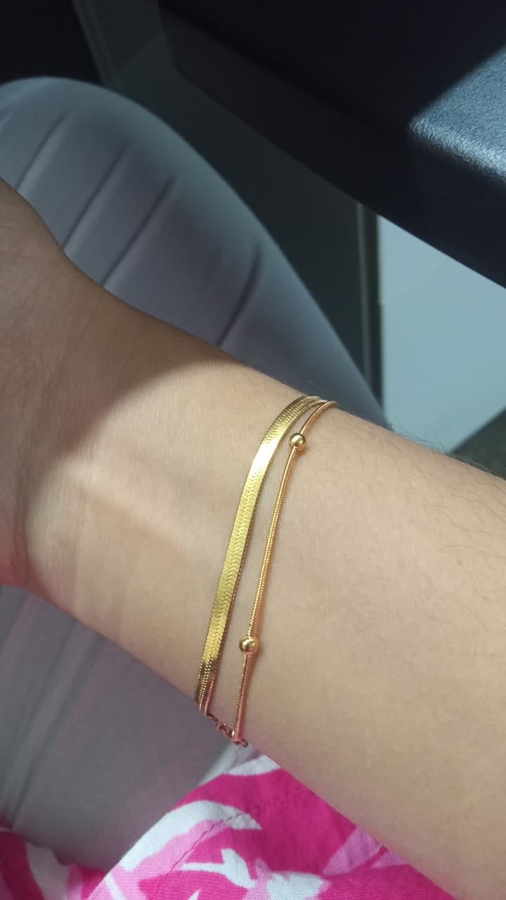 Customer photo review of Breeze Twin Chain Bracelet