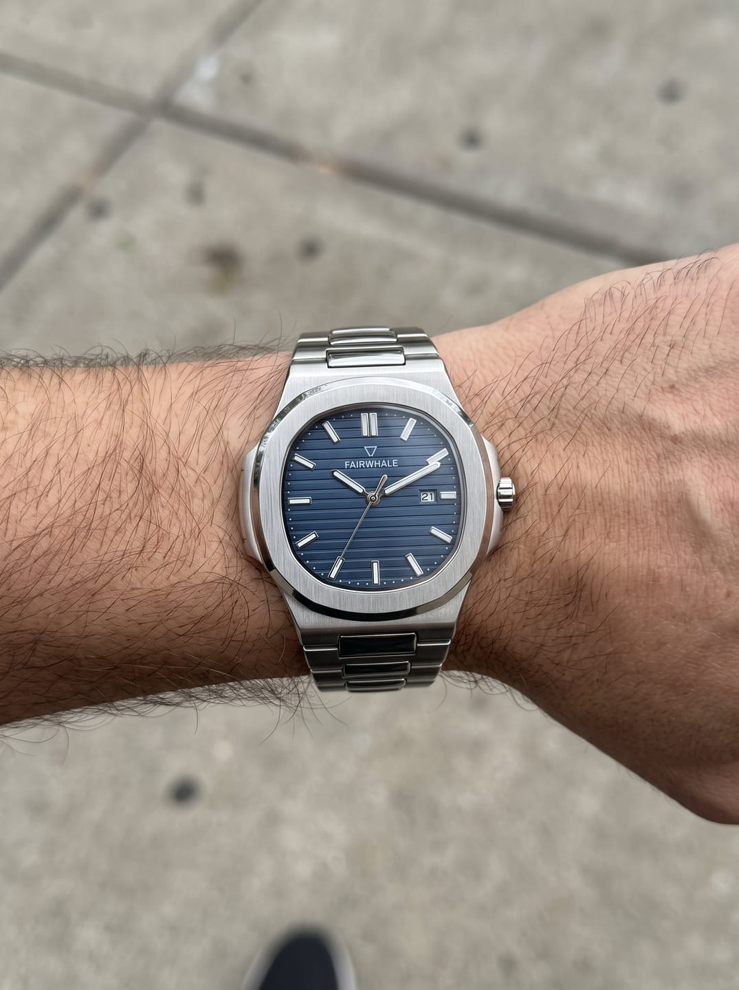 Customer photo review of MARK FAIRWHALE FW-5610 AURELION – Men’s Luminous Waterproof Watch