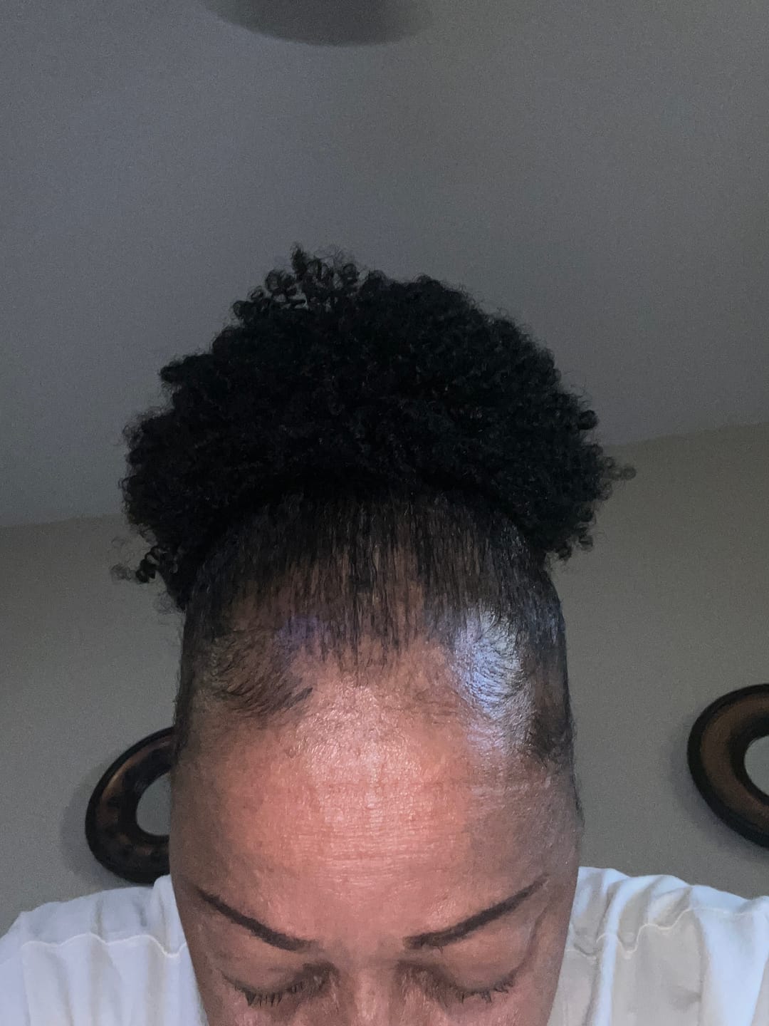 Customer photo review of Outre Big Beautiful Hair Drawstring Ponytail - 4C COILY
