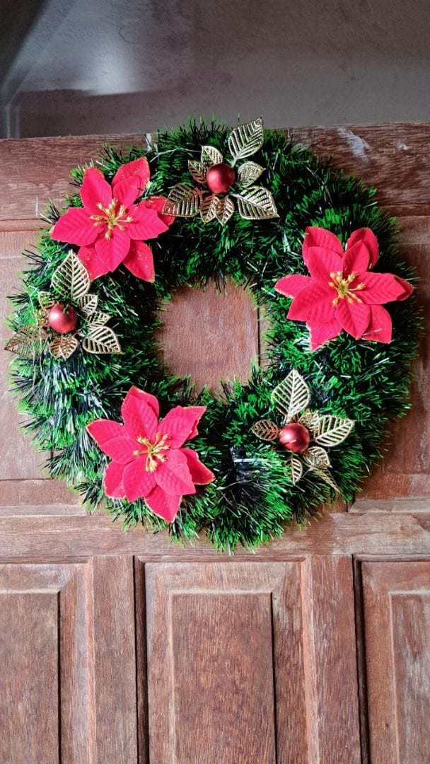Customer photo review of Guirlanda de Natal Estruturada Decorativa 25cm e 40cm