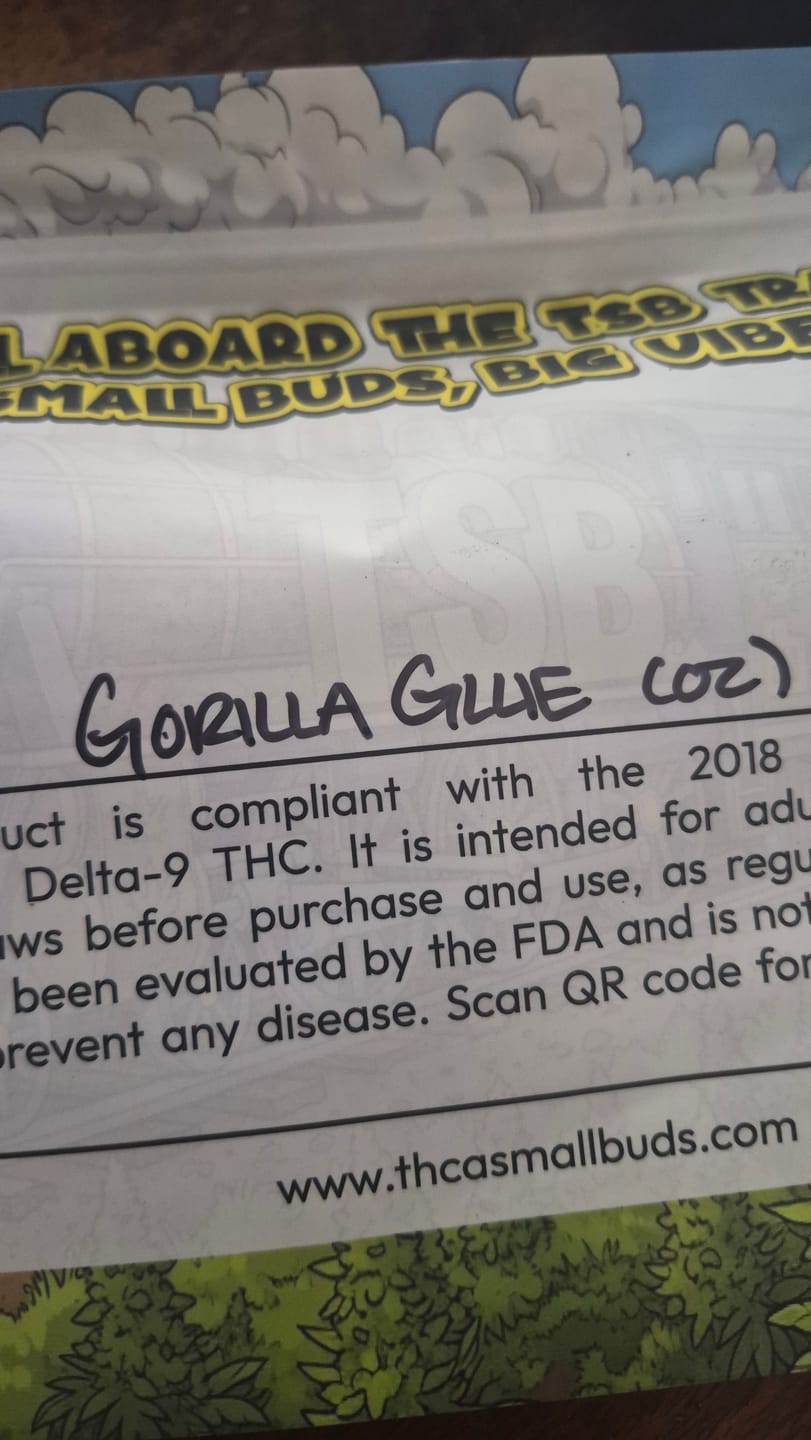 Customer photo review of Gorilla Glue THCA Flower