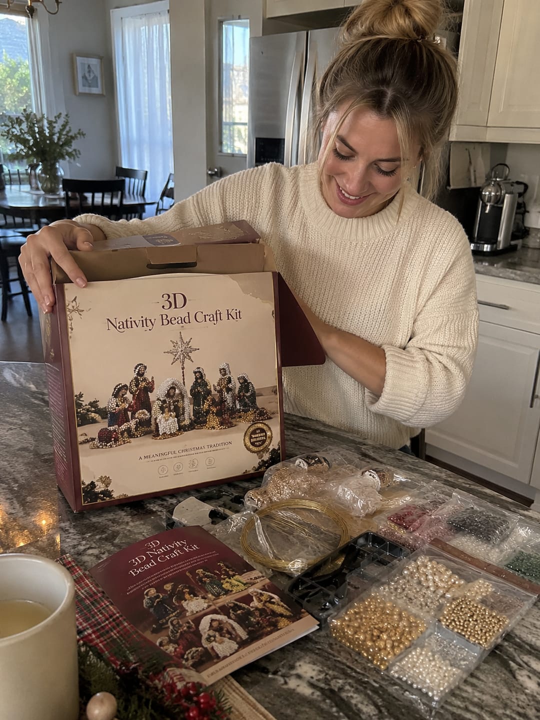 Customer photo review of Nativity Bead Craft Kit