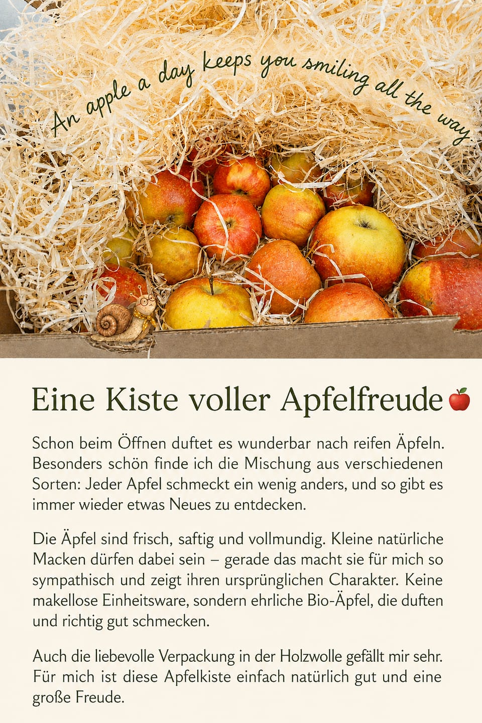 Customer photo review of Apfel Mix Bio regional Bioland