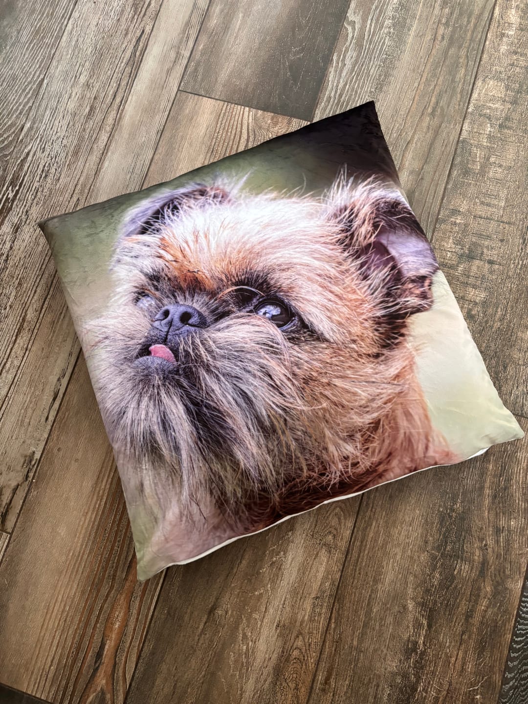 Customer photo review of Avec photo - Coussin personnalisé