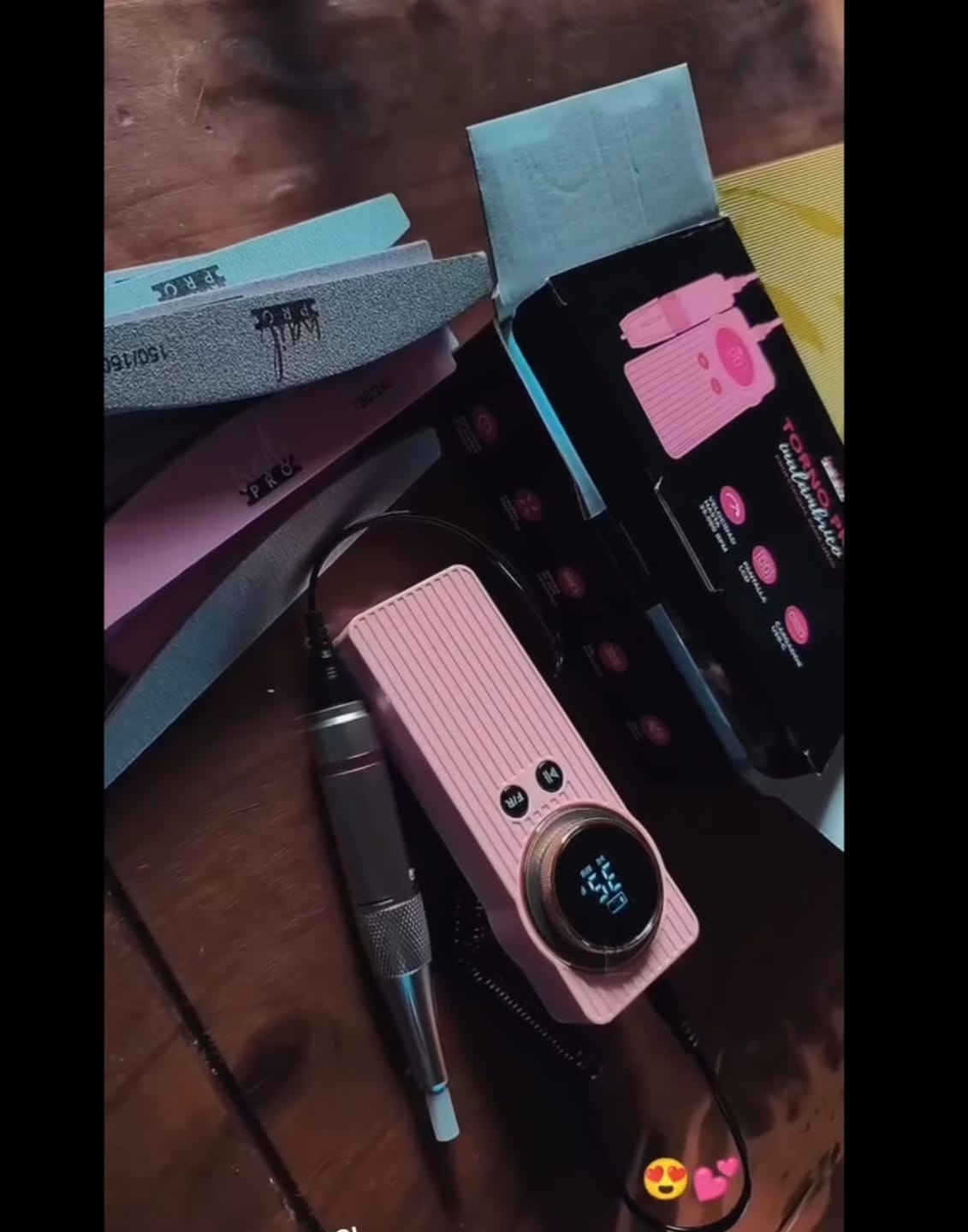 Customer photo review of Torno Pro Nail Pro 35RPM Inalambrico USB-C