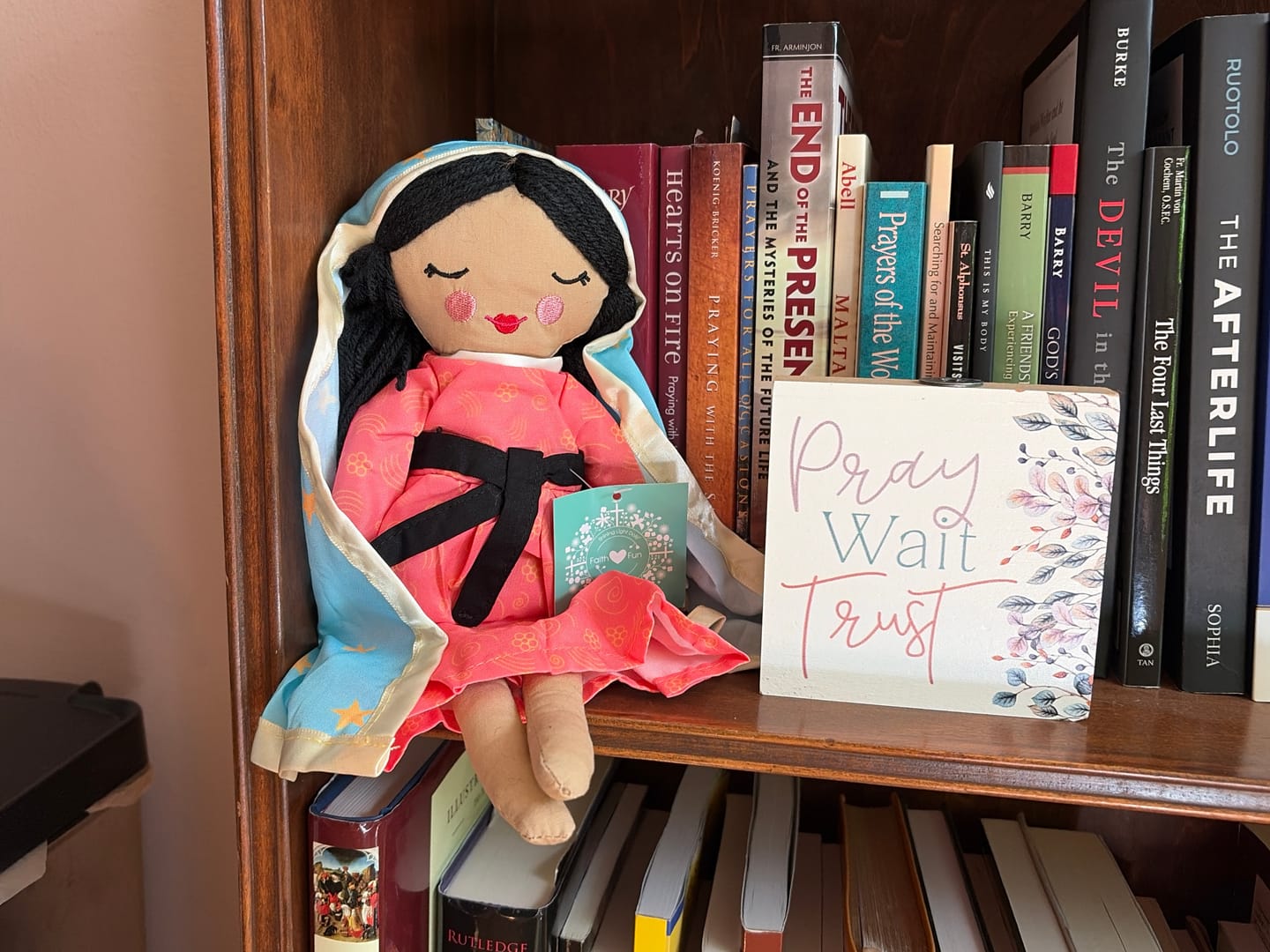 Customer photo review of Our Lady of Guadalupe Rag Doll