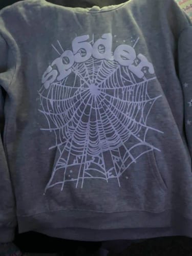 Customer photo review of SP5DER BELUGA HOODIE HEATHER GREY