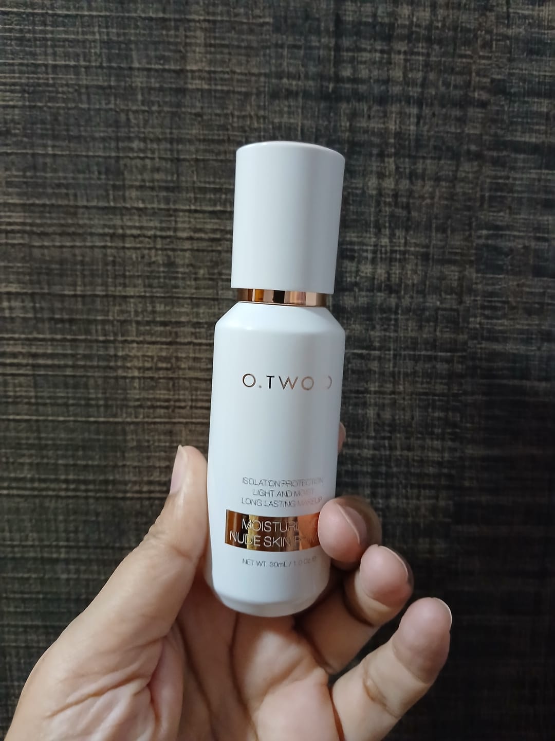 Customer photo review of O.TWO.O MOISTURISING NUDE SKIN PRIMER