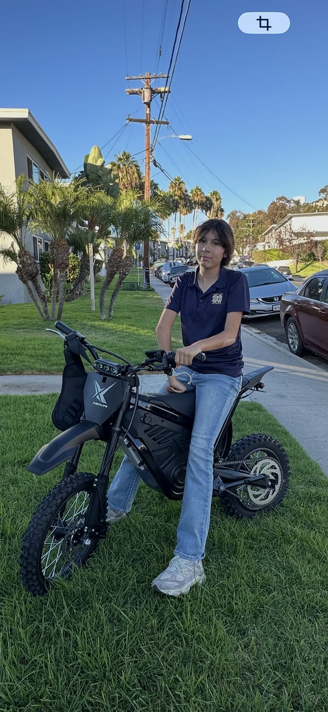 Customer photo review of Eskute® NOVA X 4000W Electric Dirt Bike