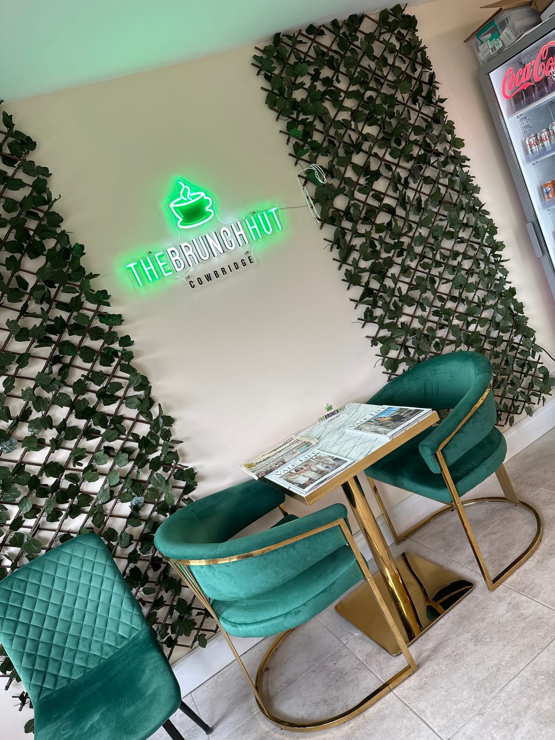 Customer photo review of The brunch hut | LED Neon Sign