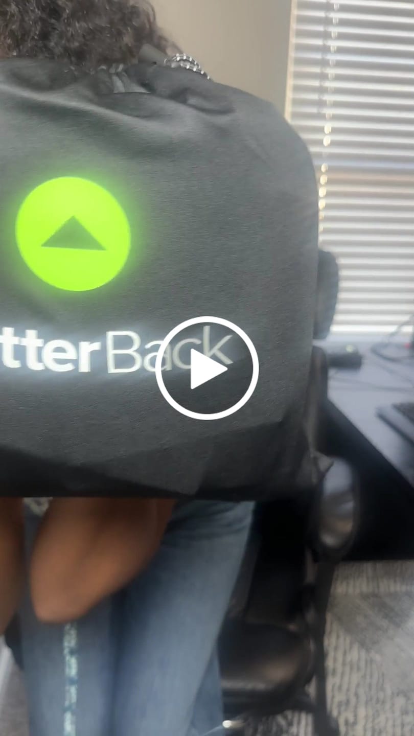 Customer video review of BetterBack