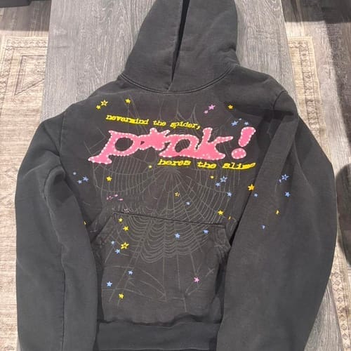 Customer photo review of SP5DER P*NK HOODIE BLACK