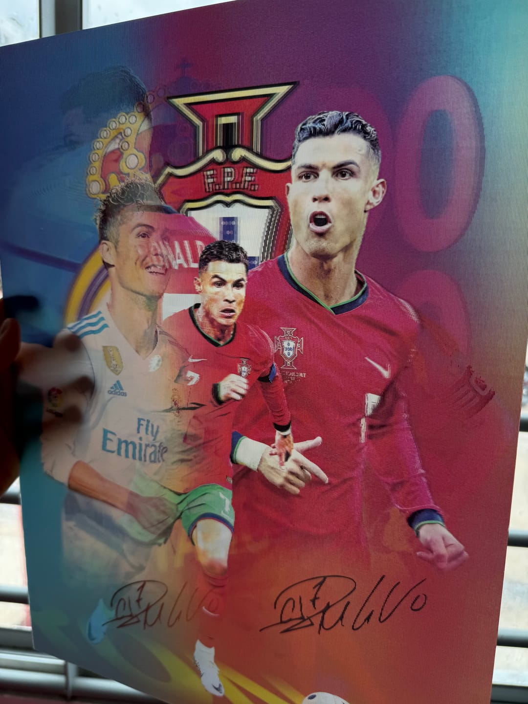 Customer photo review of Poster Lenticular Futbol Leyendas