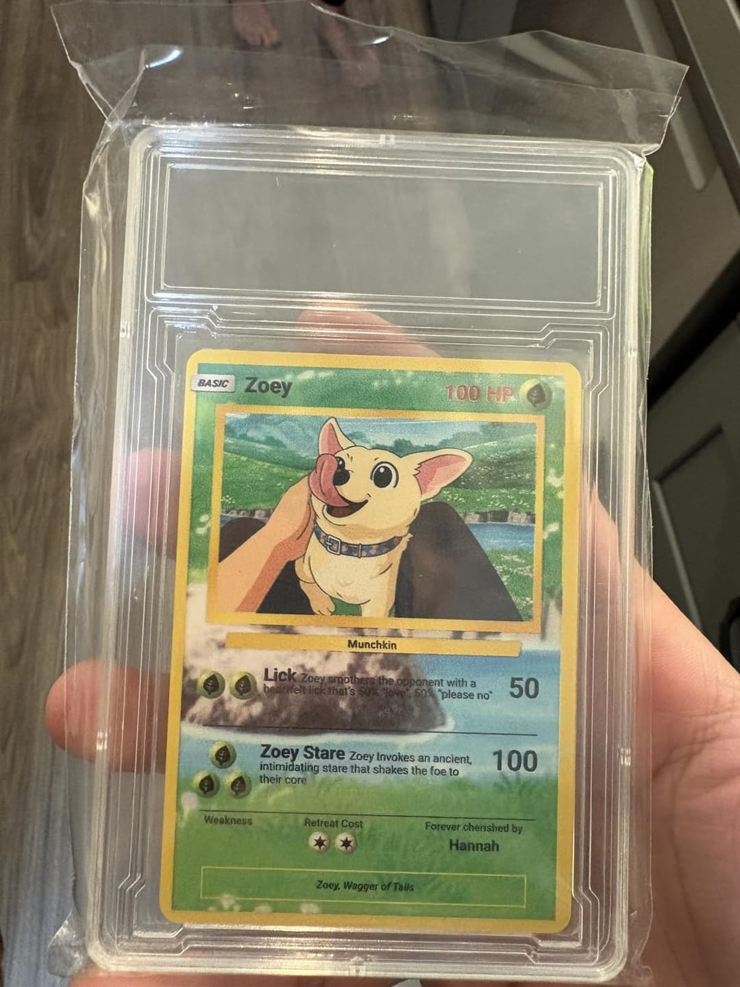 Customer photo review of Custom Pokémon Card for Pet Lovers, Personalized Pokémon Card with Pet Photo for Dog Mom Cat Mom Dog Dad Cat Dad - CPC-08