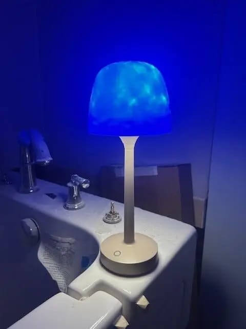 Customer photo review of AquaGlow™ Ocean Wave Shower Lamp