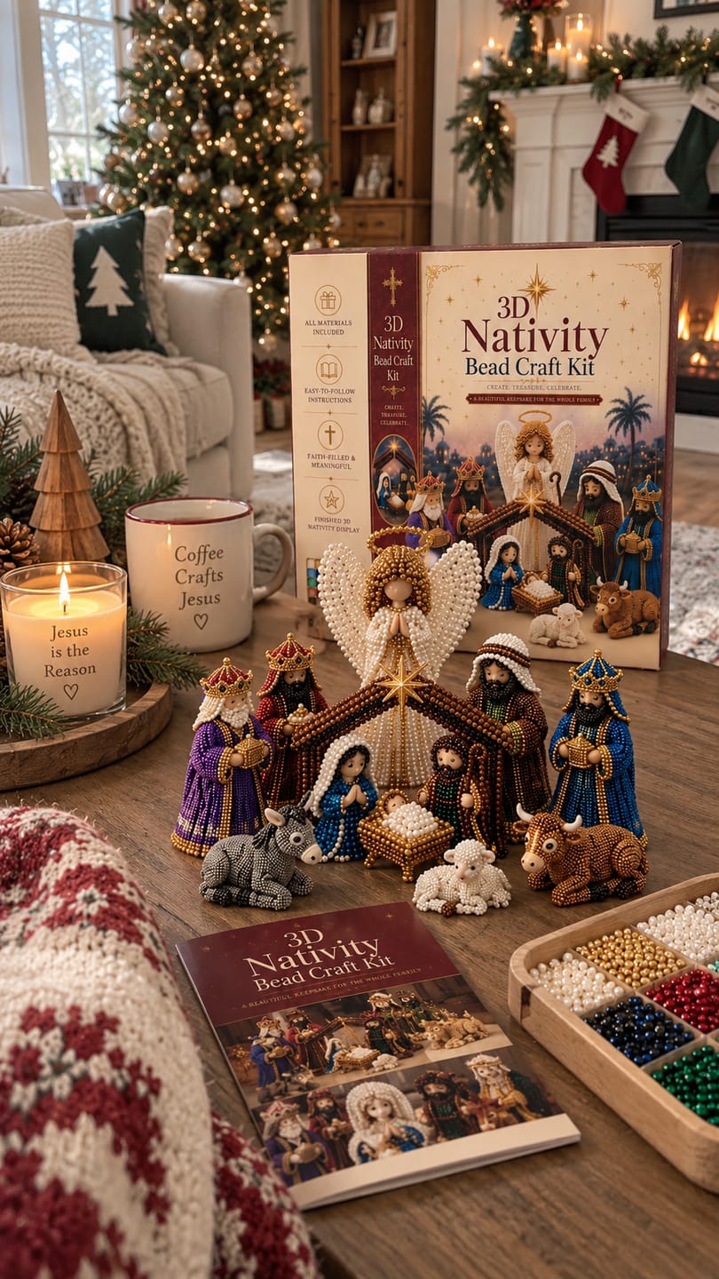 Customer photo review of Nativity Bead Craft Kit