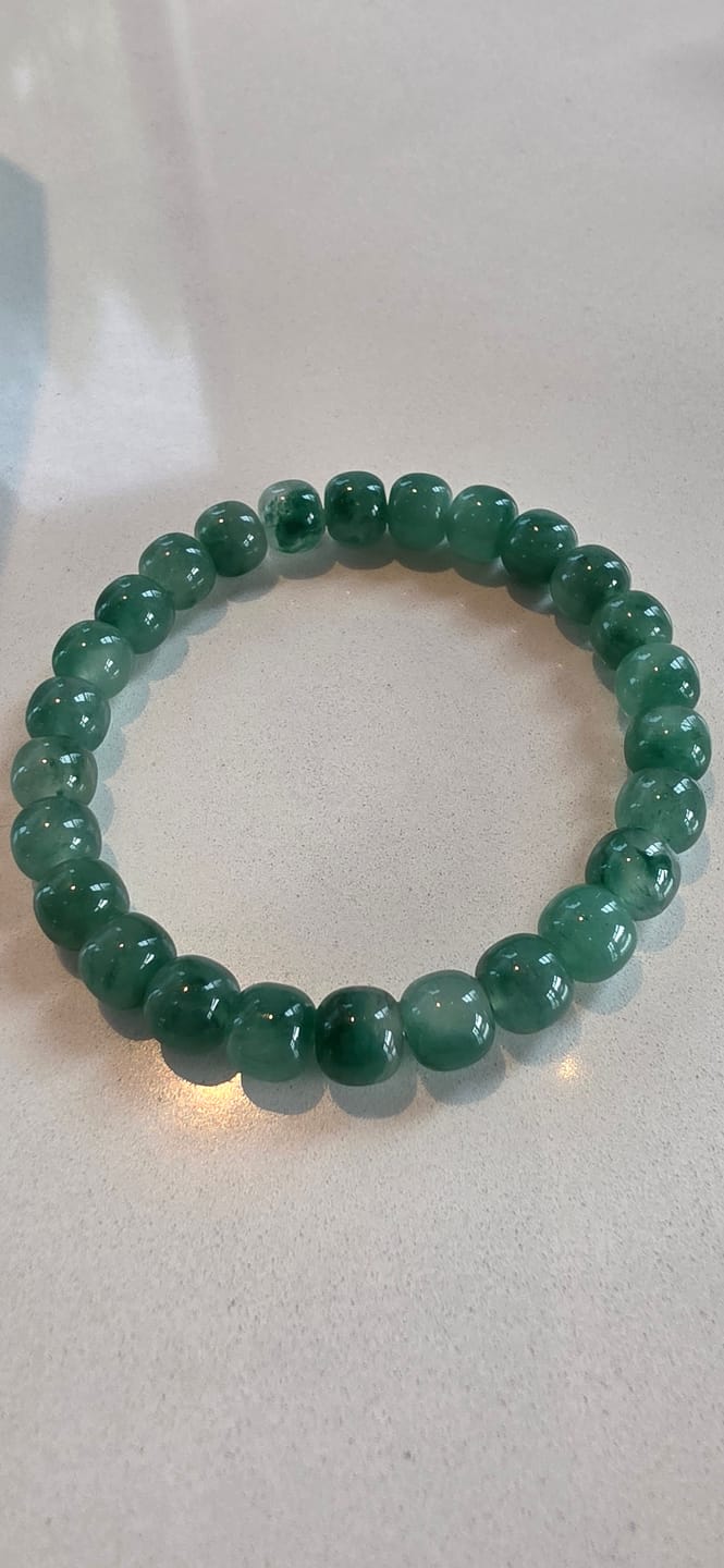 Customer photo review of Mountain Mist African Jade Beaded Bracelet