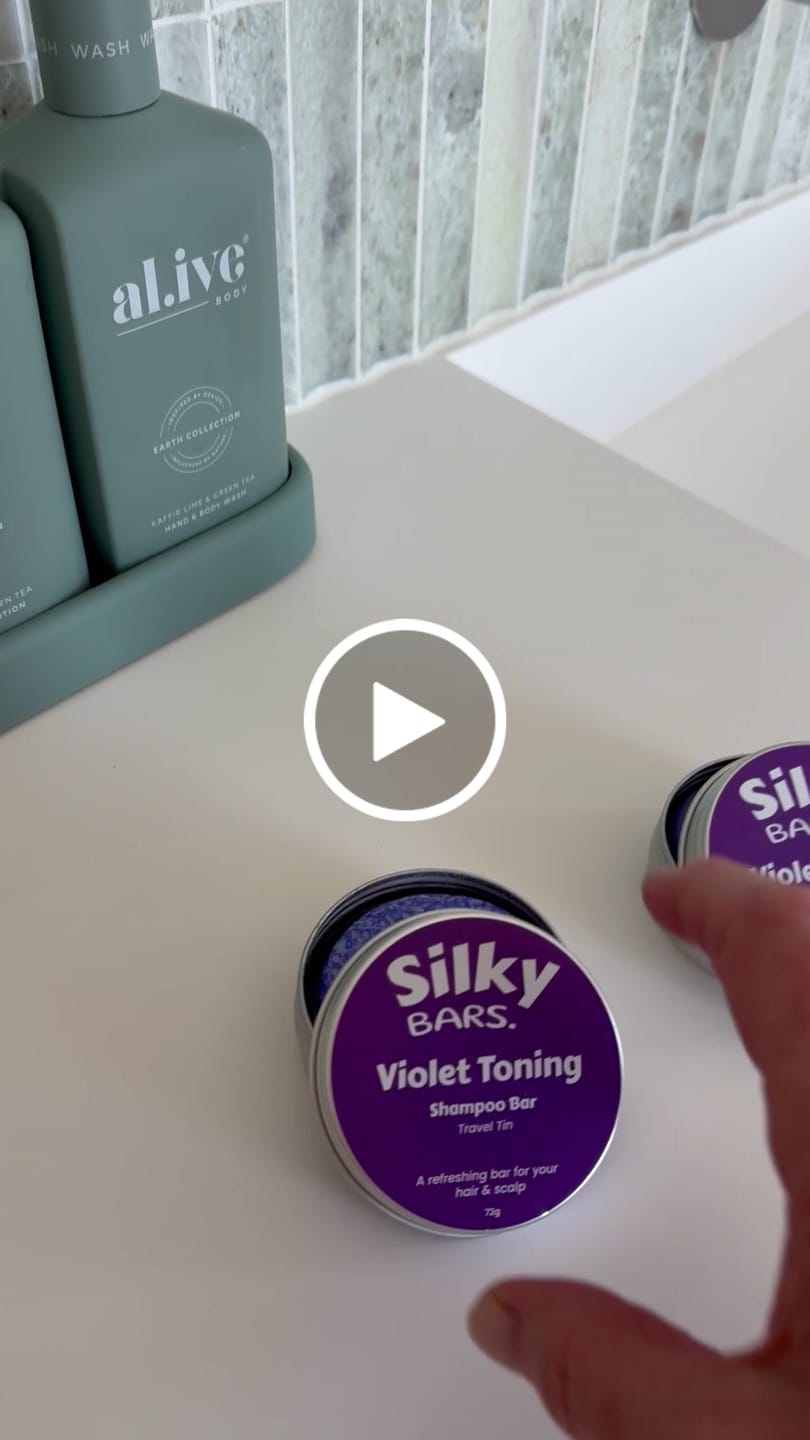 Customer video review of Violet Toning Conditioner Bar