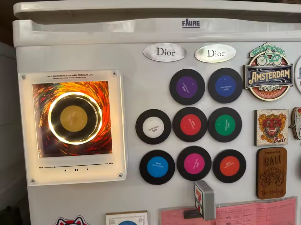 Customer photo review of Musikplayer Magnet - Mit Drehfunktion