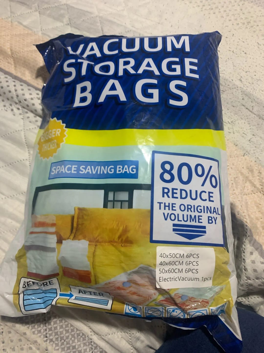 Customer photo review of Packora Electric Vacuum Bags — Pack 2x More, No Manual Pumping