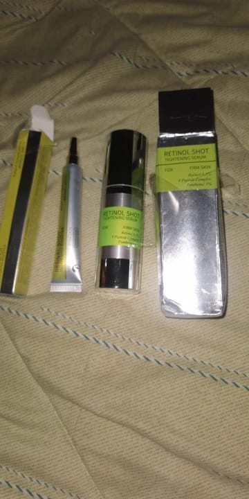 Customer photo review of Retinol Eye Cream – Firming & Brightening
