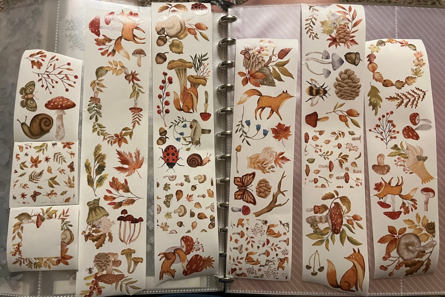 Customer photo review of Sweet Fall Pre-cut Washi Tape [3.O]