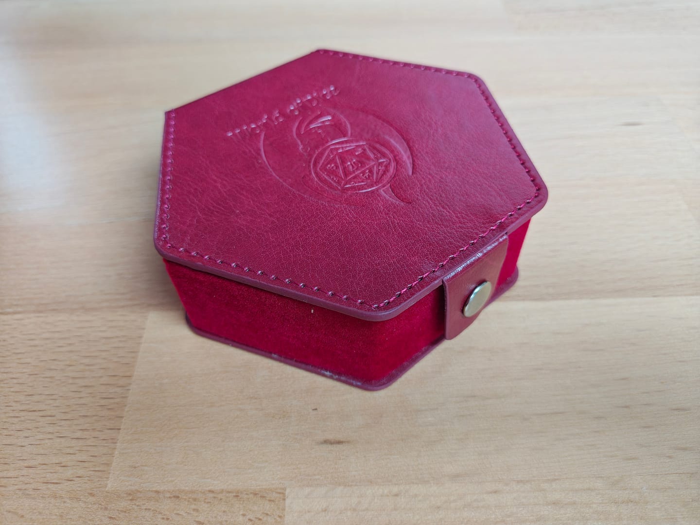 Customer photo review of Kunstleder-Etui weinrot