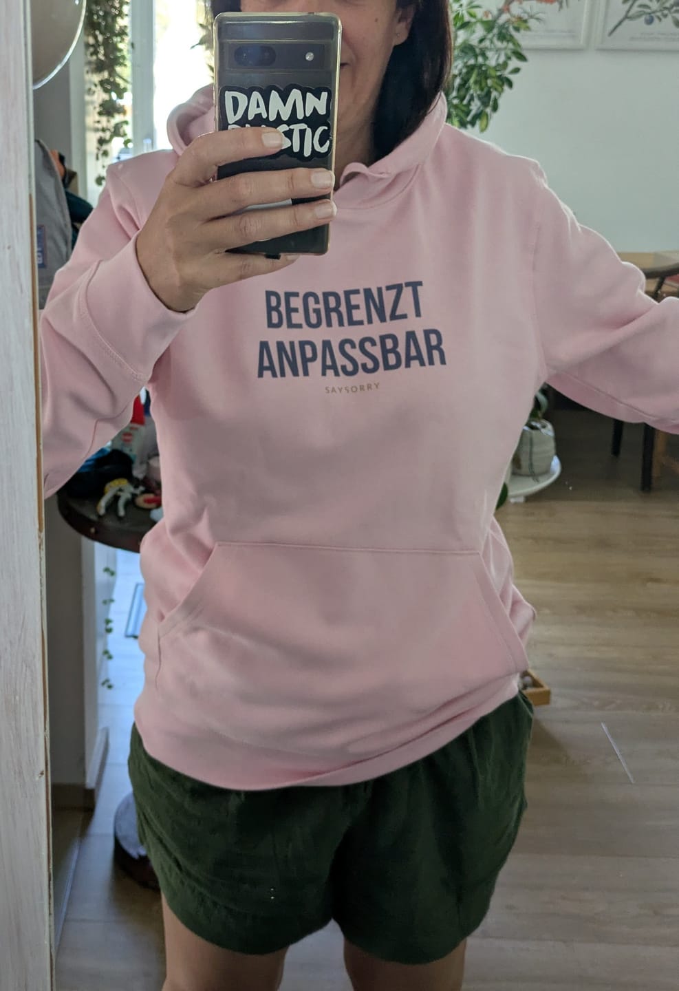 Customer photo review of Organic unisex Hoodie in vielen Farben »Begrenzt anpassbar«