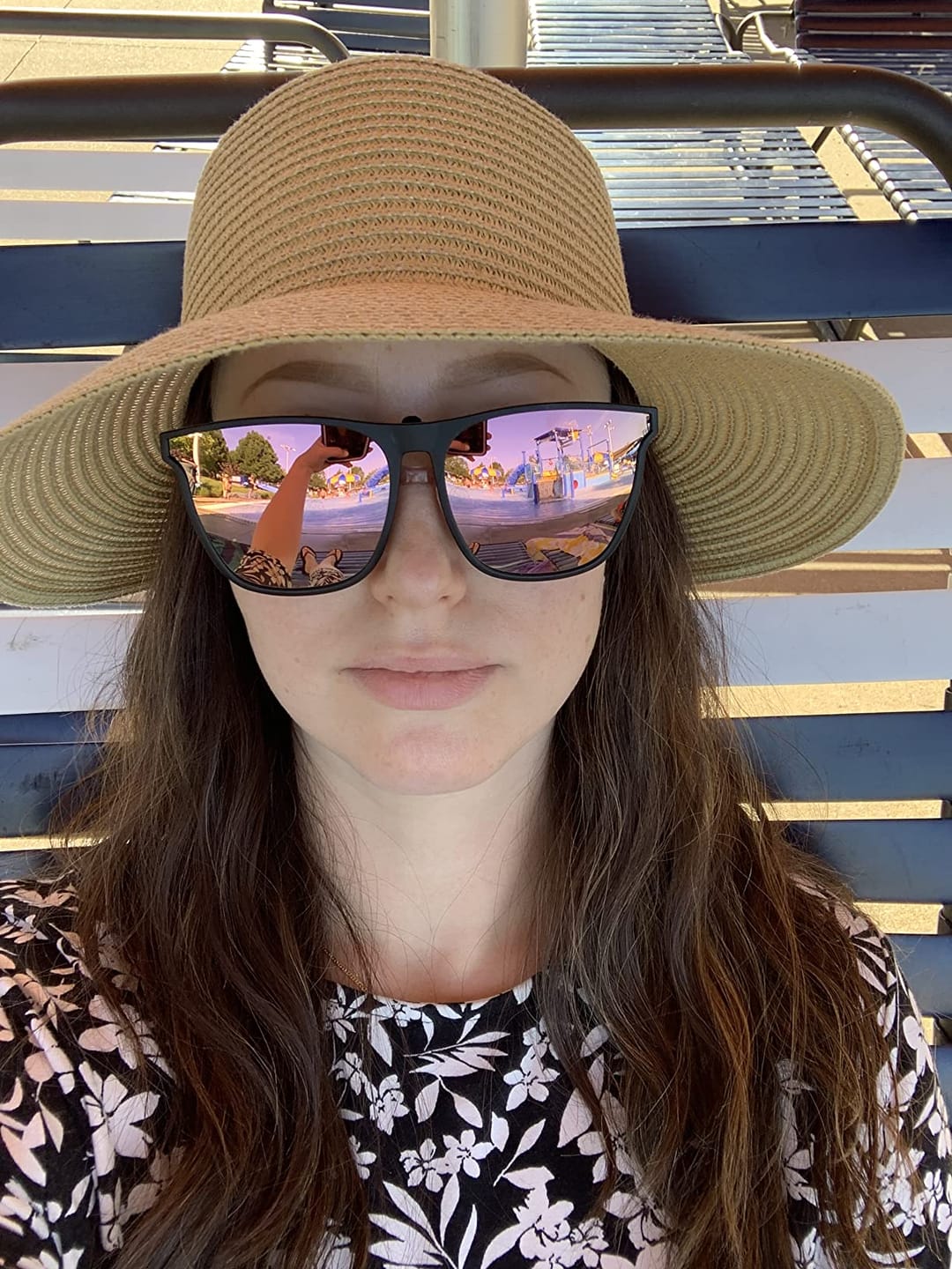 Customer photo review of Polarized Clip-On Flip-Up Sunglasses