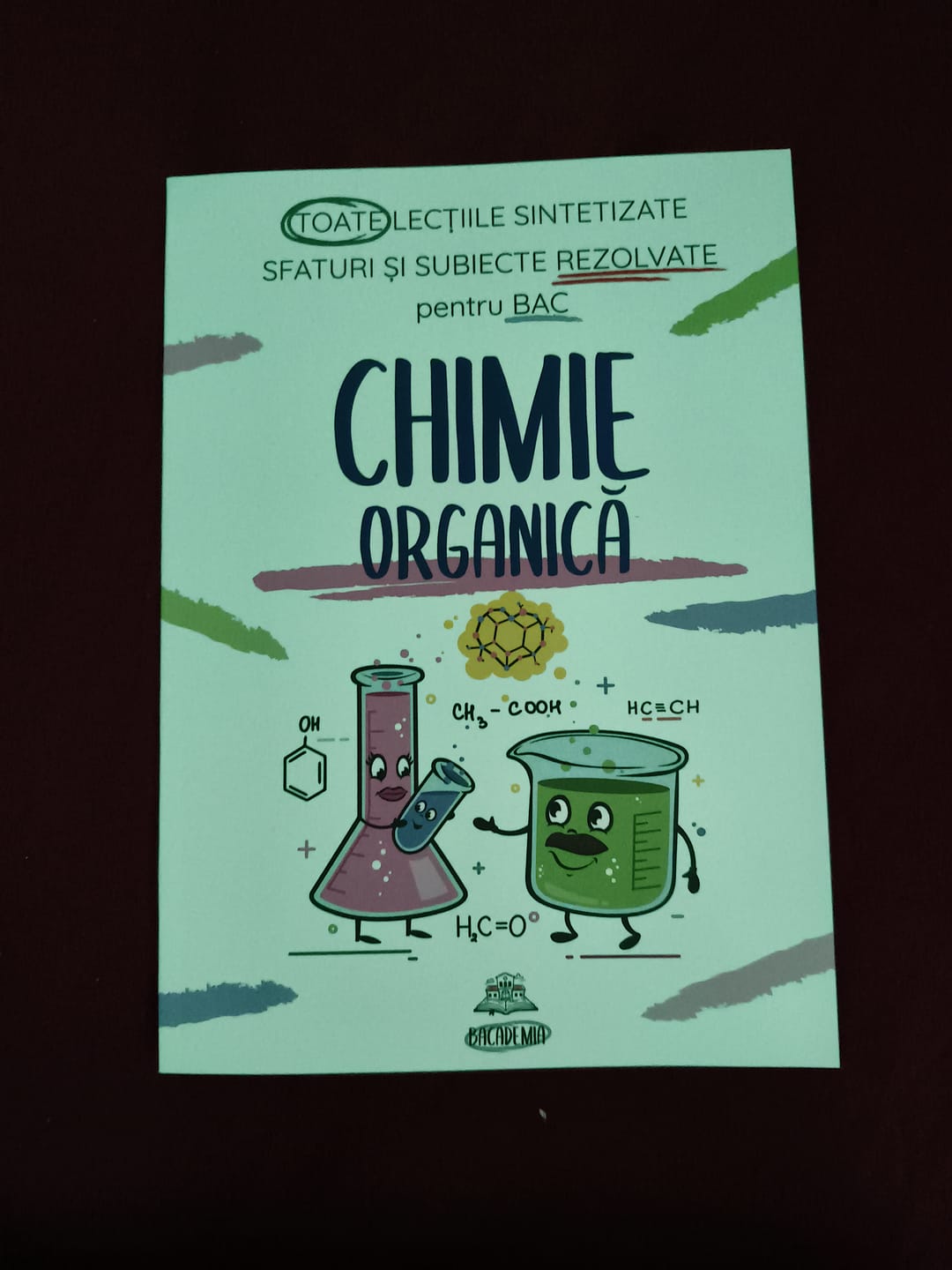 Customer photo review of Carte Chimie Organică Bacalaureat Bacademia