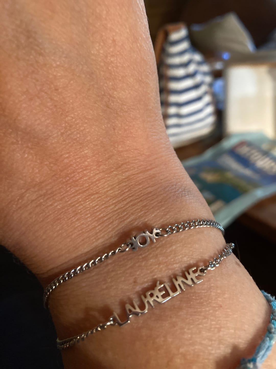 Customer photo review of Bracelet personnalisé avec nom