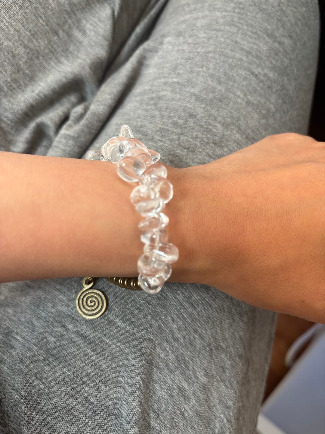 Customer photo review of Protection Guardian Light Natural Stone Bracelet