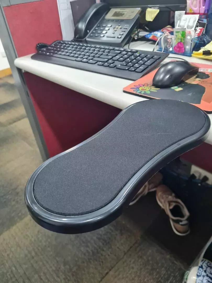 Customer photo review of DeskEase™ Adjustable Desk Arm Support