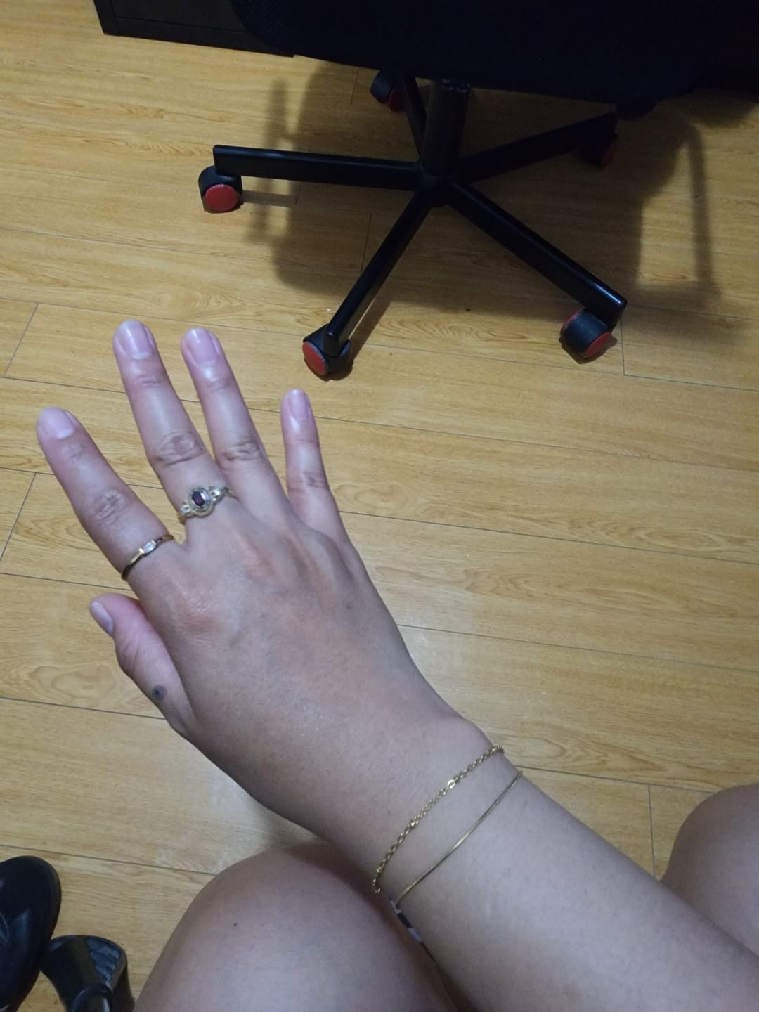 Customer photo review of Pia Gold Layered Bracelet
